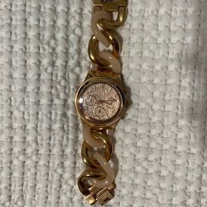 MK watch rose gold